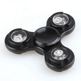 Long Time Powerful Aluminum Fidget Spinner LED Flash Light Hand Spinner High Speed