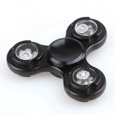 Long Time Powerful Aluminum Fidget Spinner LED Flash Light Hand Spinner High Speed