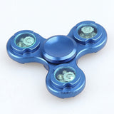 Long Time Powerful Aluminum Fidget Spinner LED Flash Light Hand Spinner High Speed