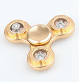 Long Time Powerful Aluminum Fidget Spinner LED Flash Light Hand Spinner High Speed